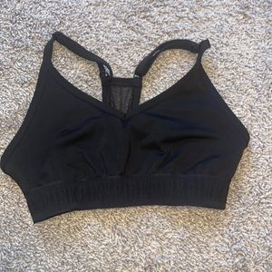 PINK racer back sports bra